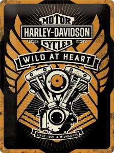 Blaszany szyld motocyklowy Harley Davidson