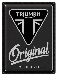 Blaszany szyld motocyklowy 3D Triumph