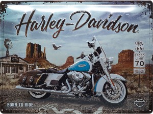 Blaszany szyld motocyklowy 3D Harley Davidson
