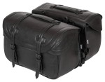 Sakwy na choppera Louis skórzane 2 x 27l