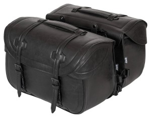 Sakwy na choppera Louis skórzane 2 x 27l