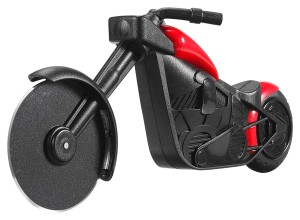 Nóż do pizzy w kształcie motocykla