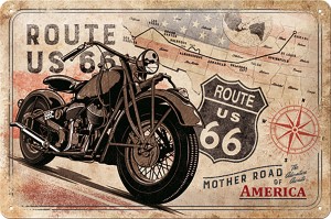 Szyld blaszany Route 66