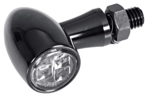 Kierunkowskaz LED do motocykla czarny mały
